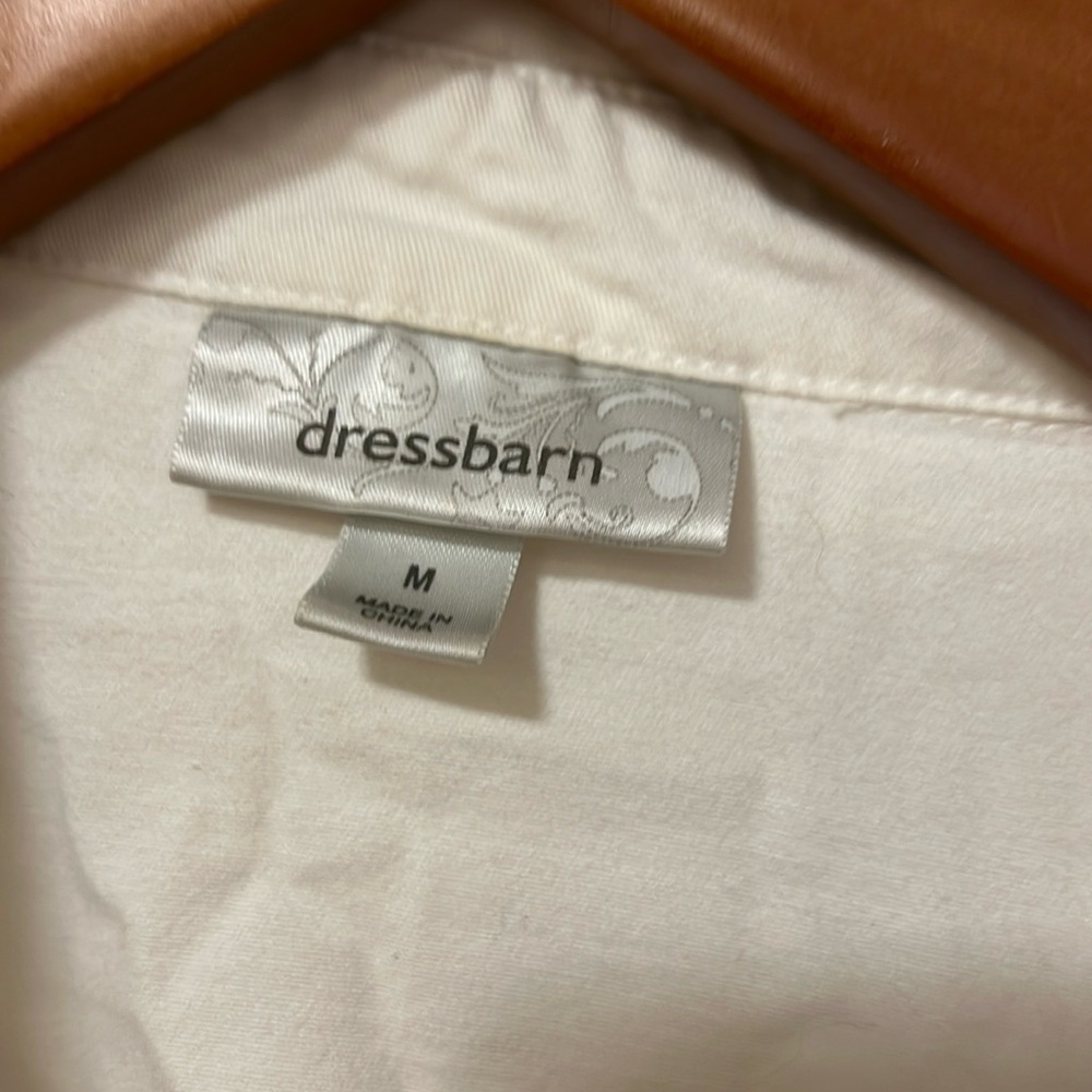 Women's Dress Barn White Denim Jacket - Med - Picture 2 of 5